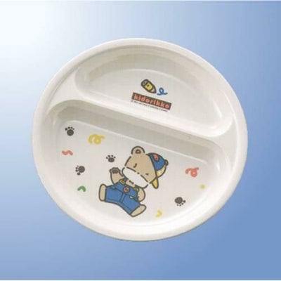 子供食器 二ツ仕切皿 キドリッコ
